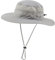 Magracy Unisex Outdoor Mesh Bucket-Hut Sommer breite Krempe UV-Schutz Hut Angelhut Gr. One size, hellgrau