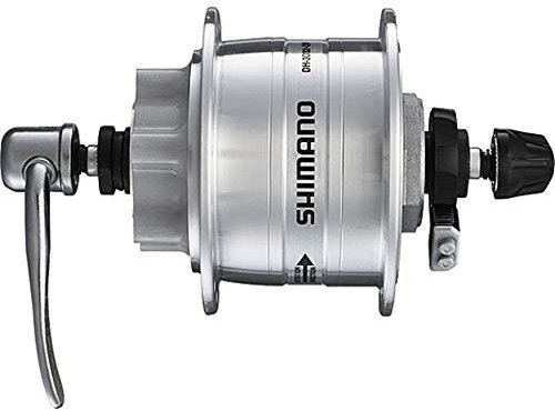 SHIMANO Nabendynamo DH-3D32 Mod. 2014 36 L.6V 3W DISC 6 L. Silber A-DH3D+Flicken