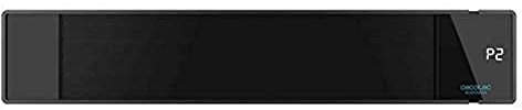 Cecotec Chauffage Mural d'éxtérieur Ready Warm 8700 Power Steel, Radiation par Infrarouge, 2400 W, Panneau en Verre, Écran LED, Minuterie, Télécommande