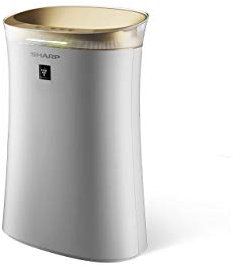 Sharp UA-PG50E-W Luftreiniger mit Plasmacluster-Ion-Technologie, drei Filterstufen: Vorfilter, Geruchsfilter und HEPA-Filter, sehr leise, bis zu 38 M2, Weiß