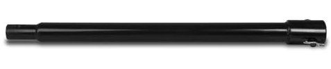 EBERTH Bohrer Verlängerung für Erdbohrer, Erdlochbohrer, Gartenbohrer, Stahl, Länge 400mm, Aufnahme-Durchmesser 20mm, Schwarz Lackiert, Rostfrei, Steckverbindung mit Sicherungsbolzen