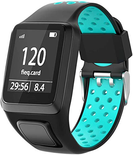 Shieranlee Uhrenarmband kompatibel for Tomtom Watch, Uhrenarmband Silikon Uhrenbänder für Tomtom Runner 2/ Runner 3/ Spark/Golfer 2 Sports GPS Running Smartwatch