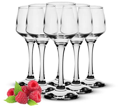 Sendez 6 Likörgläser 75ml Schnapsgläser Aperitif Shots Stamper Tequilagläser Obstlerglas
