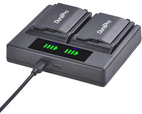 2 Packs 2400mAh Battery + LCD Dual USB Charger with Type C Port for Sony PSP 2000 PSP 3000 PSP-S110 Console