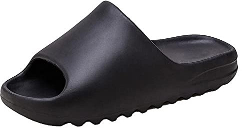 Earnmore Super Soft Non-Slip Thick Sole Home Cloud Sliders, Open Toe Bathroom Slippers, Platform Slide Sandals for Indoor Outdoor