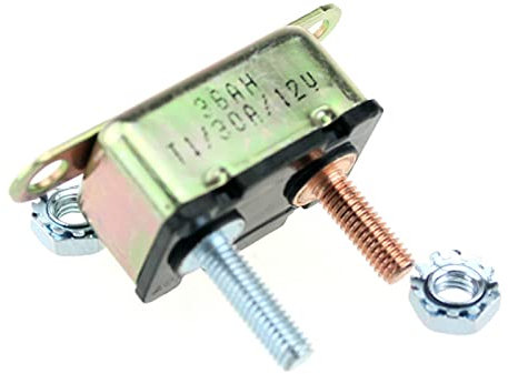 Disjoncteur Thermique Disjoncteur de réinitialisation automatique 30/40/50 Amp 12v Fusible Double batterie for voiture de voiture de voiture de voiture Protecteur de surintensité de la batterie de car