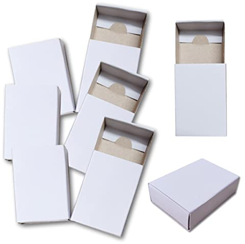 Essential Arts Streichholzboxen für Kunst, Basteln, Schmuckstücke, Adventskalender und Hochzeitsgeschenke, 50 Stück