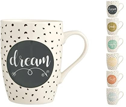 H&H 8239668 Tasse Enjoy en porcelaine fine multicolore, CC 350, céramique