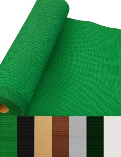 Jardin202 - Malla de ocultación 110gr/m² | Sombra y privacidad en tu jardín | Premium | Ideal para Vallas y barandillas | 2 x 10 Metros (Verde)