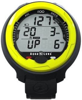 Aqualung Unisex-Adult I100 Dekompressionstauchcomputer, Gelb, Standard Size