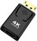 Displayport DP auf HDMI-Adapter 4K, Aolirot verlängerung mit hochwertigen Goldkontakten Plug and Play Buchse High Speed Full HD 1080p USB zubehör in edlem Schwarz für alle Geräte geeignet