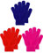 Geyoga 3 Paar Winter Kinder Gestrickte Handschuhe Warme Kinder Strickhandschuhe Elastische Fäustlinge (Lebhaft, L)