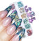 CHANGAR Abalone Shell Flakes for Nail Art, Colorful Seashell Nail Art Sequins Glitter Irregular Slices Manicure DIY Paillette Accessories, 12 Grid / Box, 12.0 Count