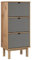 vidaXL Schuhschrank mit 3 Schubladen Schuhablage Schuhregal Schuhständer Schuhaufbewahrung Schuhkipper Schuhkommode Braun Grau Massivholz Kiefer