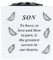 David Fischhoff Grabschmuck Gedenkbuch mit 3D-Silberrosen – Dear Son