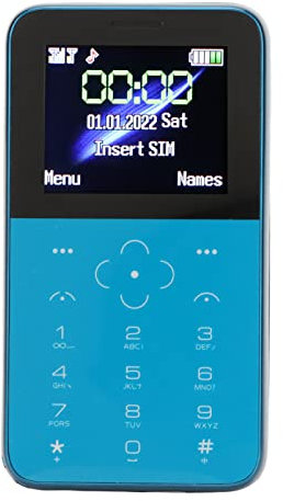 Mini Cellphone for Kids, Unlocked Smartphone 1.5''LCD 5MP Dual SIM Mobile Phone 800mAh Battery, for Kids Children Students Age 4-12 (Blue)