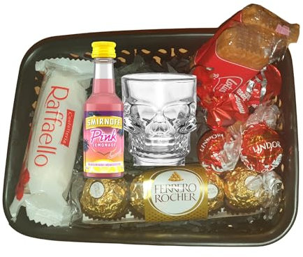 Mini Vodka 50ml Gift Shot Glass Chocolates (Smirnoff Pink Lemonade)