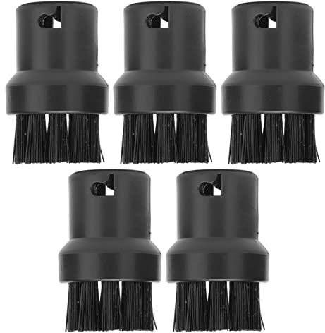 5Pcs Steam Cleaner Brush Head, Steam Cleaner Accessories Nylon Brush Replacement for Efficient Cleaning, Steamer Cleaning Brush for Karcher SC1 SC2 SC3 SC4 SC5