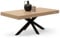 IDMarket - Table Basse rectangulaire Alix 110 cm Pied araignée Bois et Noir