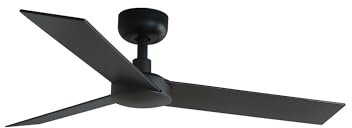 FARO BARCELONA 34296 - RUDDER S Ventilador negro/nogal