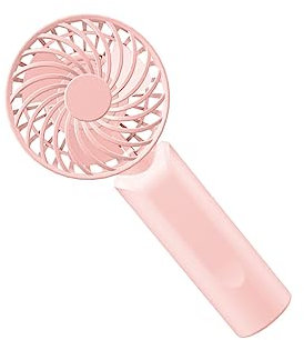 siduytin Mini ventilador Enfriador de aire Dispositivo de enfriamiento Soporte para ventiladores de mano Mano de obra fina Ajustable 3 engranajes de larga duración, Rosa