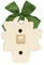 THUN, Formella Vasetto con Castagne, Mela e Fiore in Ceramica e Nastro, Linea AbbracciAMI, Formella da Collezione, Idea Regalo per Natale, 13.2 x 15 x 3.9 cm