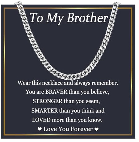 EPIRORA Mens Cuban Chain Necklace Gifts for Boys & Men - Happy Birthday, Christmas Presents