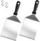 Spatule à Plancha Spatules pour Barbecue, Lot de 2 Grande Spatule à Hamburger, Acier Inoxydable Métal, Spatule à Griller pour Hamburger Écrasé pour La Propagation de La CrèMe, Omelett und Steak