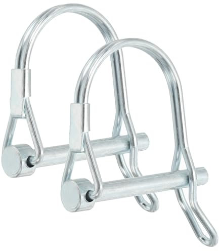 PATIKIL Perno Bloccaggio Albero con Orecchio 3/16x1-3/16, 2Pz Perno Sicurezza Perno Pto Arco Rotondo Fissaggio Filo e Orecchio per Rimorchio Agricolo Trattore Camion Barca (5x30mm)