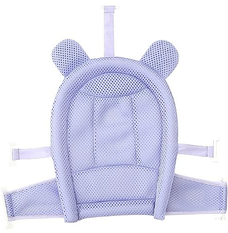 VICASKY Badewannensitz Für Neugeborene Duschsitzstütze Aus Netzgewebe Weiche Und Bequeme Badenetztasche Für Kleinkinder