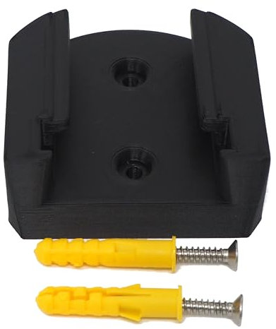 Battery Holder Wall Mount for Milwaukee M18 18v Power Tool Battery Storage (Black)