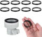 UEIOAVL Arandelas para grifos, Junta tórica de goma para drenaje de fregadero de cocina tapa ciega captador de olores (negro), 8 Uds