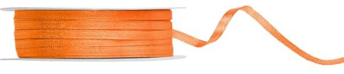 Satinband, orange, 3mm/50m