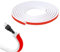 Trunking for Electric Cables, 3M Self Adhesive Tape Cable Duct, Mini Semi-circular Side Opening Trunking to Hide, Flexible Cord Coverfor Wires on Wall Floor Home Office(15x10mm, White)