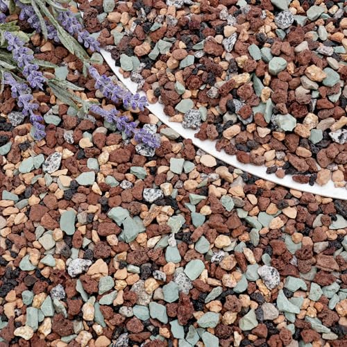 BIOMAND 10LB Lava Rocks for Plants-3/8 Volcanic Rock for Succulent Potting Mix, Cactus, Orchids & Bonsai-Porous Horticultural Grit for Drainage, Aeration & pH Balance - Decorative Top Dressing