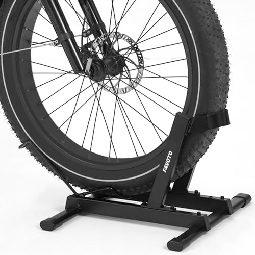 Favoto Support de Sol pour E-Bike et Vélo Classique – Support Stable pour Vélos de 18 à 29 Route VTT et Vélos de Course Capacité 38kg Noir