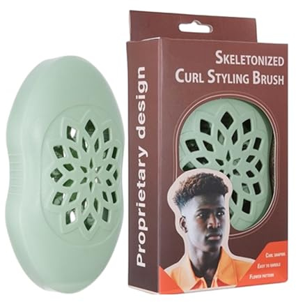 Lockenkamm-Werkzeug, Twist-Styling-Gerät, 8,9 x 14,2 x 2,5 cm, waschbar | rutschfester Griff, Unisex-Haarbürste mit Komfort, Afrika-Curl-Ausrüstung mit Präzision, Heimzubehör für Damen, Kinder,