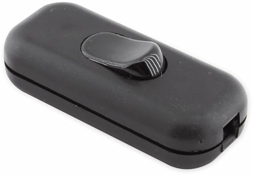 Schnurschalter, Zwischenschalter schwarz 2A/230V