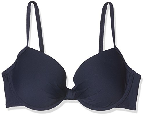 S.Oliver Damen Bügel-top Jpf-29 Bikinioberteil, Blau (Marine 24), 95D EU