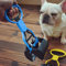 Fliyeong Paletta per cacca con manico lungo di alta qualità, portatile e resistente, durevole paletta per cacca per cani, strumento per raccogliere feci, colore: blu