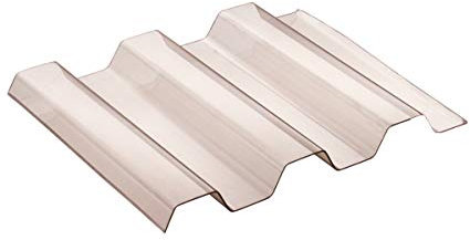 Sollux® PVC Profilplatten Trapez 70/18 rauchfarben 1095mm(B) x 3000mm(L)