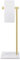 KES Toilettenpapierhalter Stehend Klopapierhalter Edelstahl Klorollenhalter mit Marmor Basis Toilettenpapierständer WC Papier Halterung Toilettenpapier Gebürstetes Gold, BPH285S1-BZ