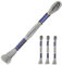 3 Docken Stickgarn je ca. 8m / Sticktwist 100% Baumwolle Stickerei verschiedene Farbwahl, Farbe :8112 silbergrau