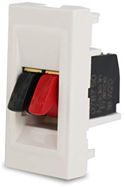 Einbausteckdose 1-6 Fach für Livolo Einsätze Fußboden Bodentanks versenkbar optional mit Livolo Einsätzen zum selber bestücken ((Innenleben Lautsprecherdose (1/2))