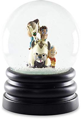 Avatar: The Last Airbender Schneekugel, 15,2 cm, Dekoration | Chibi Avatar Aang, Katara, Sokka, Momo und Sky Bison Appa | Offizielles Nickelodeon-Sammelstück | Anime-Spielzeug, Neuheit Geschenke