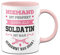 Tassenbrennerei Tasse mit Spruch Niemand ist perfekt aber als Soldatin ist man verdammt nah dran! - Kaffeetasse Berufe lustig Geschenk (Rosa, Soldatin)