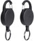 Vicloon Porte-Clés Rétractable, 2PCS Porte Badge Clef Retractable, Enrouleur avec 60 cm de Fil D’acier, Clés Rétractable pour Pantalons et Ceintures - Noir