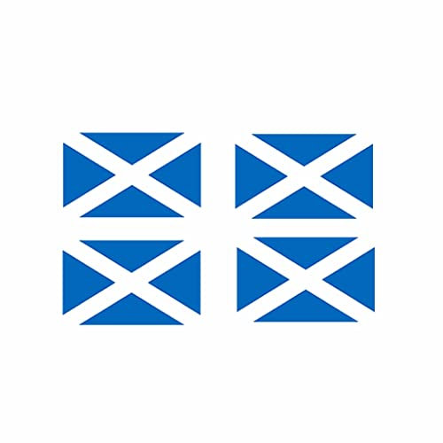 Set of 4 Scotland FLAG Temporary Tattoo Waterproof Lasts 1 week Scottish Flag