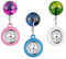Avaner Krankenschwesteruhr Pflegeruhr Analog Quarzwerk FOB Ansteckuhr mit Pin/Clip Taschenuhr mit Silikonhülle für Arzt Doktor Medical