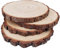 Holzscheiben 4 Stücke Holz Log Scheiben 21-23cm Unvollendete Holzkreise Ungebohrte Holzkreise ohne Loch für DIY Handwerk Holz-Scheiben Hochzeit Mittelstücke Weihnachten Dekoration Baumscheibe
